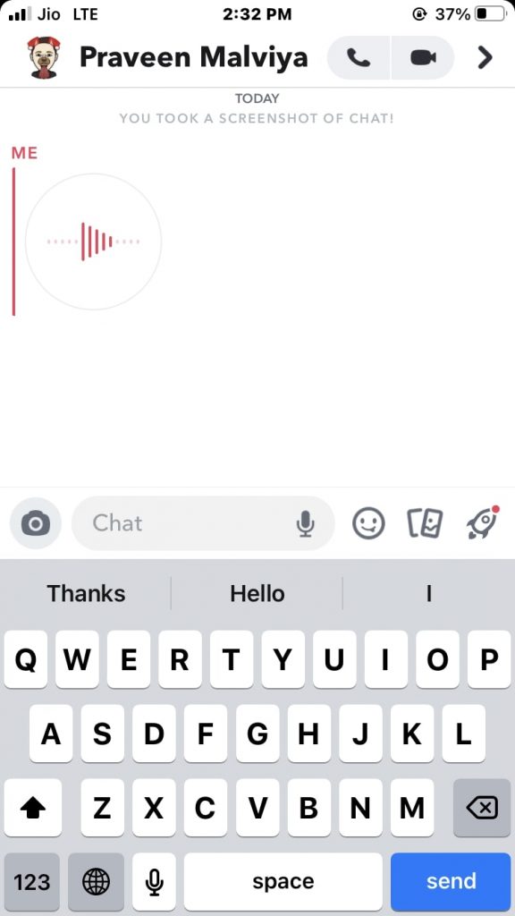 How to send a voice message on Snapchat 2021