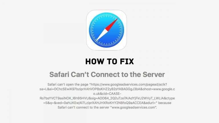 safari can't connect to the server