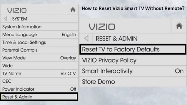 Factory Reset Vizio Smart TV