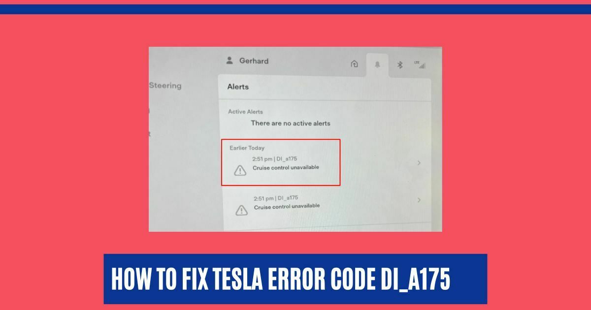 How to Fix Tesla Error Code DI_a175