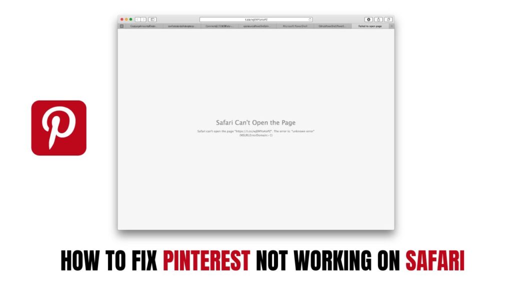 Pinterest not Working on safari