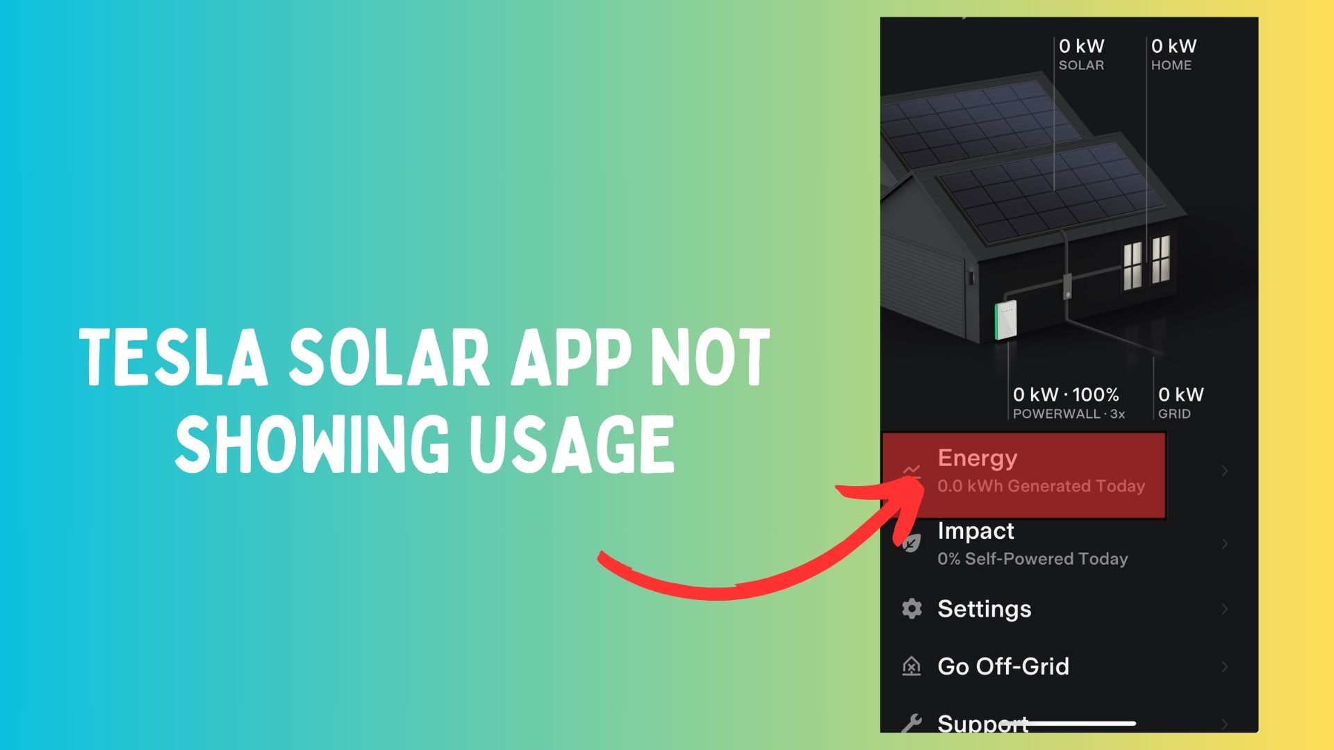 Why Your Tesla Solar App Isn’t Displaying Usage: Fixed