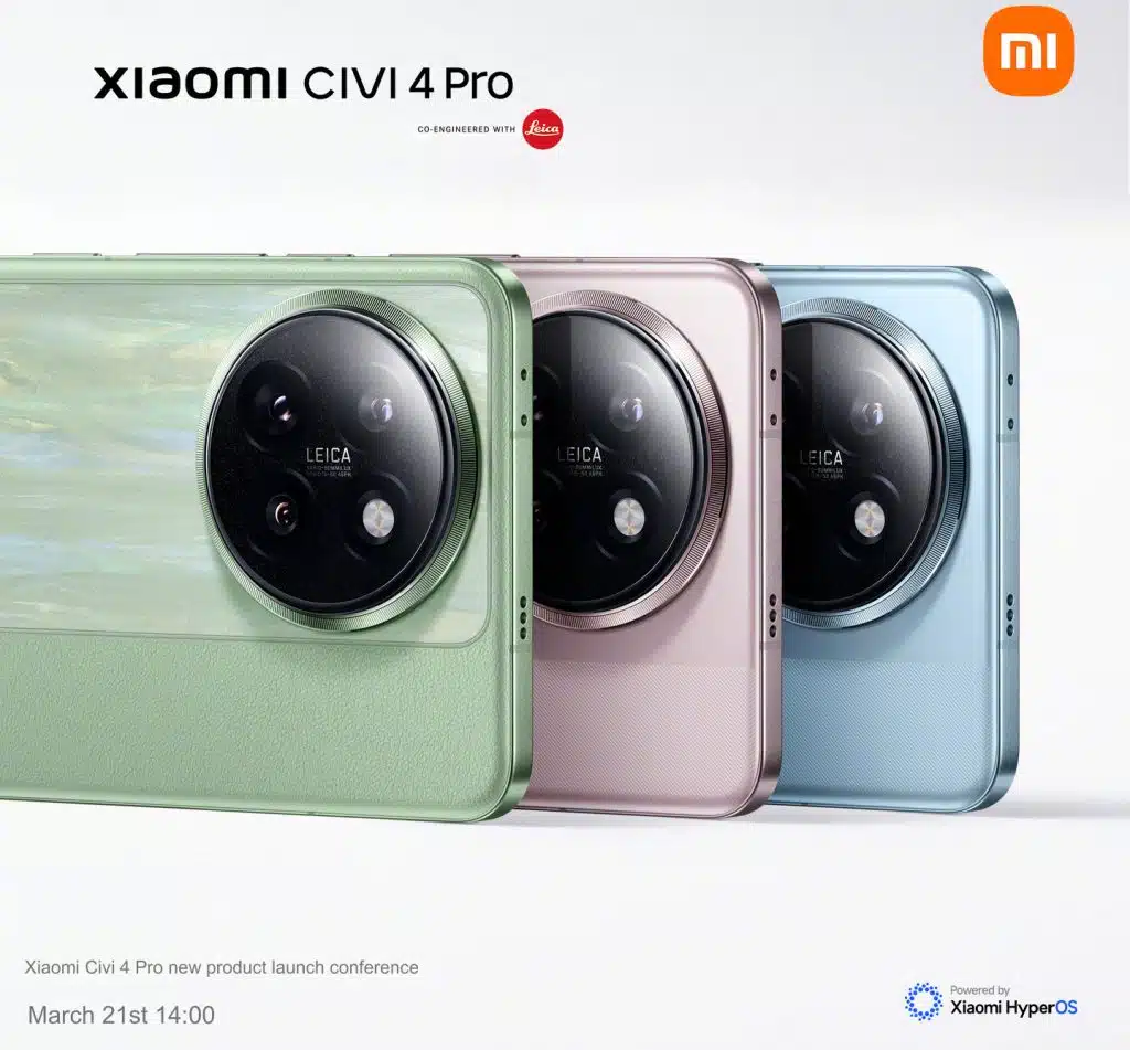 Xiaomi Civi 4 Pro colors